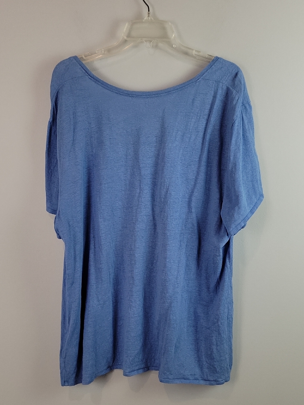 Eileen Fisher Linen blue shirt size 2X - Picture 3 of 6